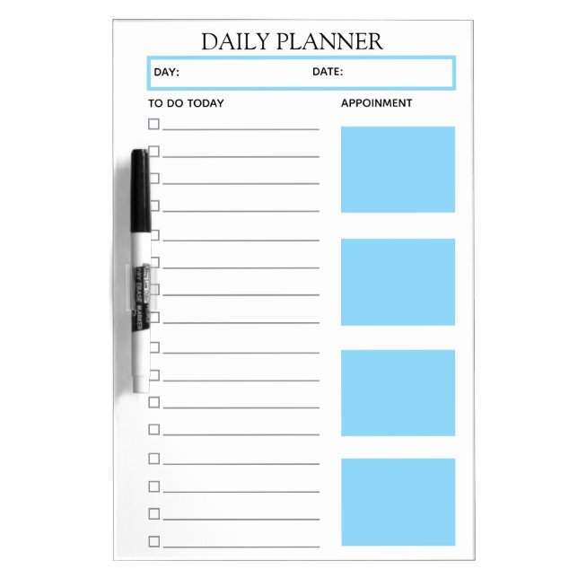 Custom Daily Planner To-Do List Chores Board (Front)