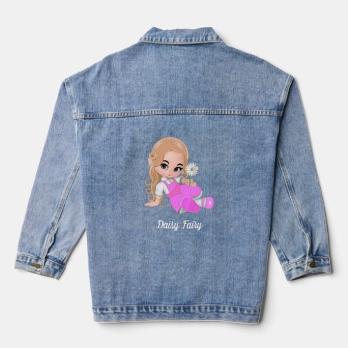 Custom Daisy Fairy Denim Jacket