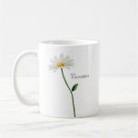 custom daisy personalized chic coffee mug