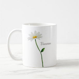 custom daisy personalized chic coffee mug