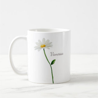 custom daisy personalized chic coffee mug