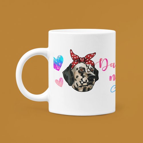 Custom Dalmatian Mom Cute Mothers Day Dog Lover Coffee Mug