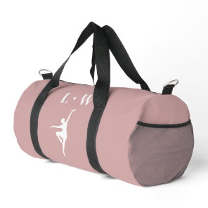 Custom Dance Bags - Pink Initials Name Duffle