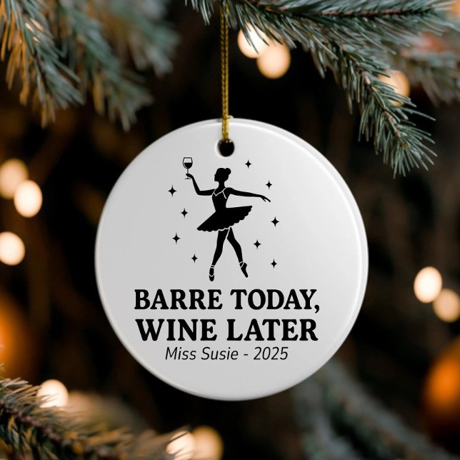 Custom Dance Ornaments, Personalized Ballet Gifts, Ceramic Ornament (Creator Uploaded)