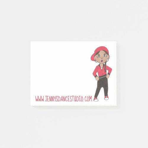 Custom Dance School Studio Hip Hop Class Dancer Post_it Notes