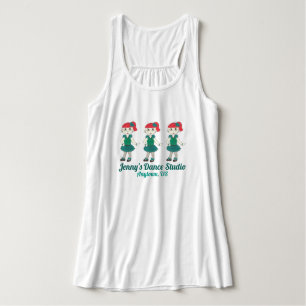Custom Dance School Studio Tap Dance Teacher Girl Tank Top