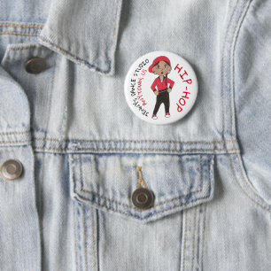 Custom Dance Studio Hip Hop Hiphop Dancer Team Pinback Button