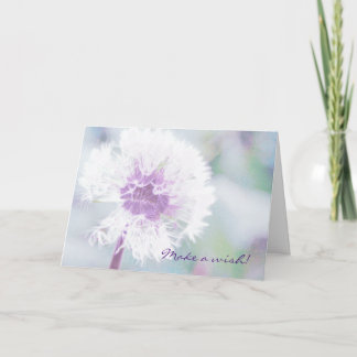Custom Dandelion Wishes Greeting Card