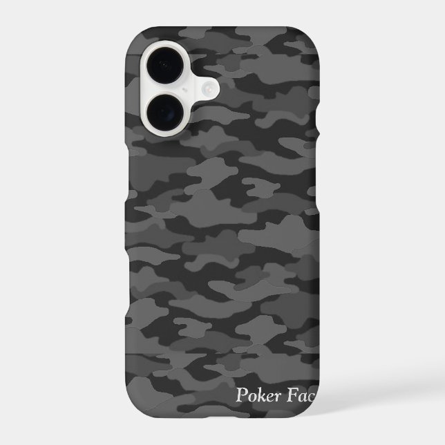 Custom Dark Camo Name Iphone Case (Back)