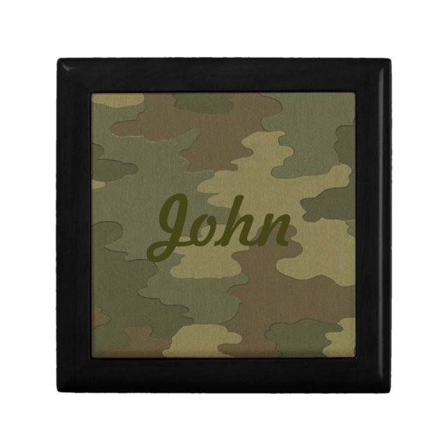 Custom Dark Camouflage Gift Box (Front)