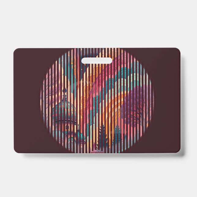 Custom Dark Fantasy Stripe Badge (Front)