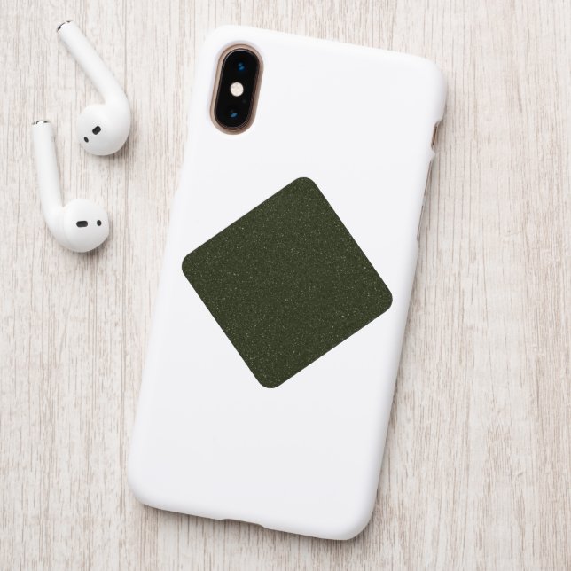 Custom Dark Moss Green Speckled Patch (On Phone Back)
