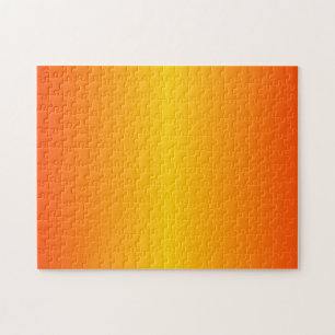 Custom Dark Orange Yellow Jigsaw Puzzle