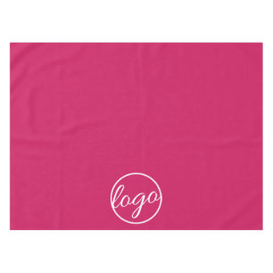 Custom Dark Pink Trade Show Logo Business Tablecloth