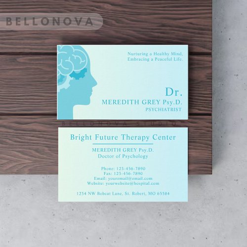 Custom Dark Teal Green Brown Doctors Fancy  Busine Business Card