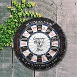 Custom Dart Board Plus Decision Board for Company<br><div class="desc">Elevate office morale with our custom dart board for company use! This dual-purpose board serves as both a classic dartboard and a "lucky wheel", ready to be personalized with your company's specific manpower policy. Crafted with durable materials, it's designed for longevity and endless fun. The board's standard size fits well...</div>