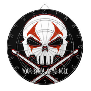 Custom Dartboard Cool Rock & Roll Band Dartboard