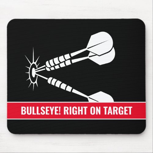 Custom darts target mouse pad for home or office