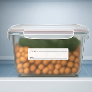 Custom Date & Content Organization Freezer Labels