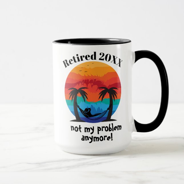Custom Date Retired Mug (Right)