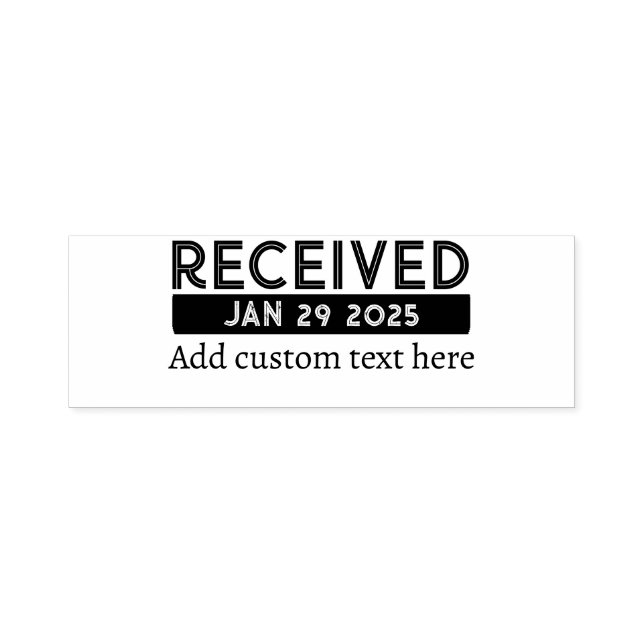 Custom Date Stamp Black (Design)