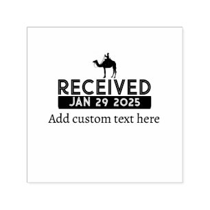 Custom Date Stamp Black Logo