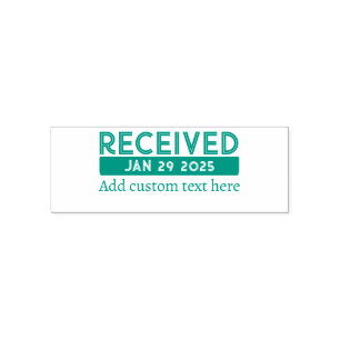 Custom Date Stamp Green