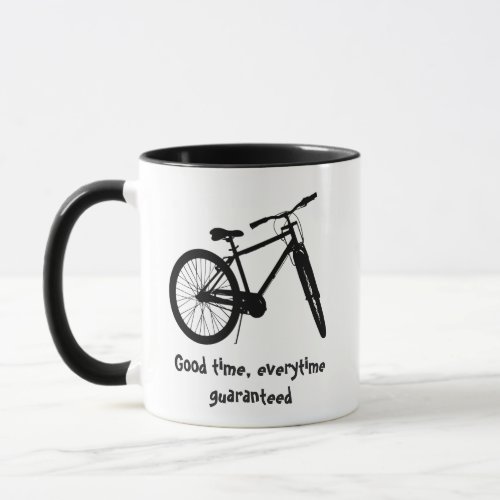 Custom Dated Christmas Mountain Biking Quote  Mug