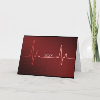 Custom Dated Medical Healthcare Graduation Card by Medical_Art at Zazzle