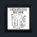 Custom Daughter Gift I Wish You Lived Next Door Gift Box<br><div class="desc">Looking for the perfect gift for your daughter’s birthday? Look no further than our personalized I Wish You Lived Next Door wooden keepsake box! This unique and special gift is sure to make her feel loved and appreciated. Plus, with a personalized inscription, it will be a cherished memory she will...</div>