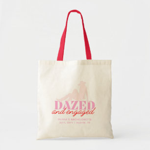 Custom Dazed & Engaged Bachelorette Party Tote Bag