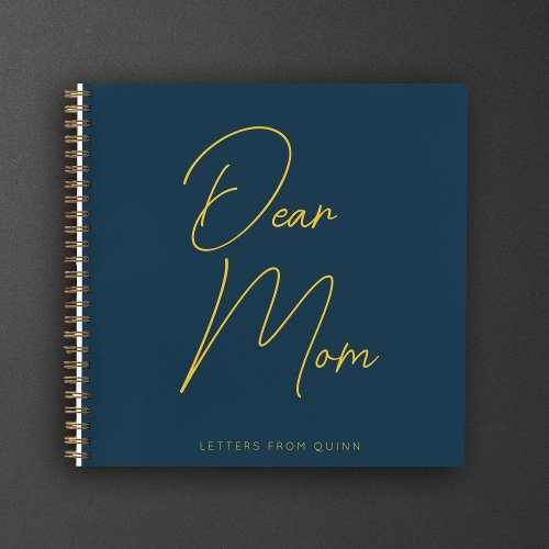 Custom Dear Mom Parent Memories Grief Journal