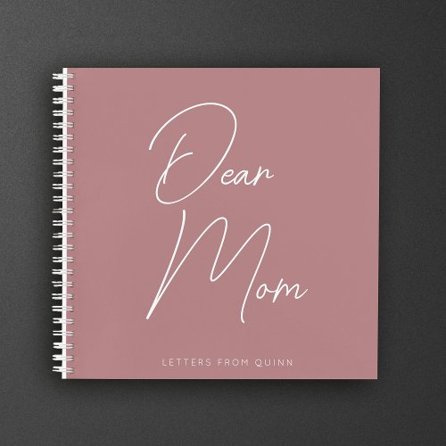 Custom Dear Mom Parent Memories Grief Journal