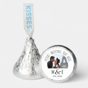 Custom Deco Text Hersheys Kisses Wedding Favors
