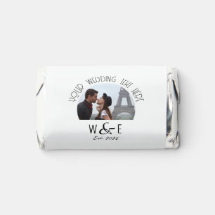 Custom Deco Text Mini Chocolates Wedding Favors