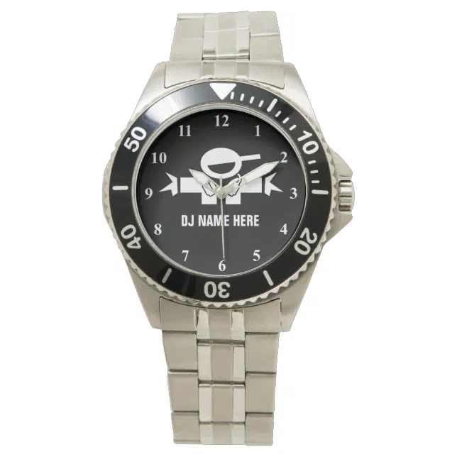 Discjocket Watch Custom Deejay watch | Music Disk Jockey | Zazzle