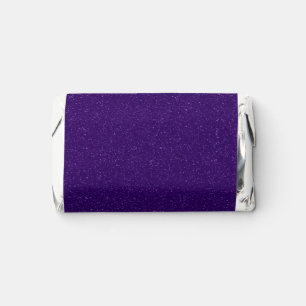 Custom Deep Purple Sparkle Mini Chocolate Wrappers Hershey's Miniatures