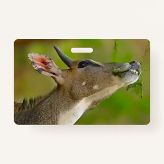 Custom deer badge