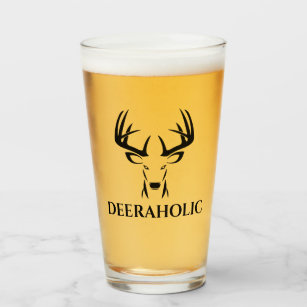 Custom Deer Hunting Beer Glass Tumblr