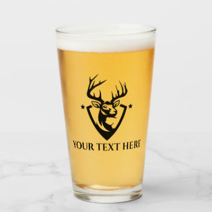 Custom Deer Hunting Beer Glass Tumblr