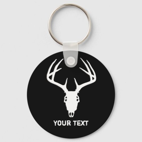 Custom Deer Hunting Skull Keychain