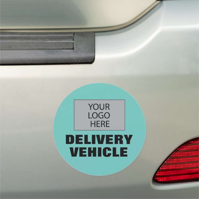 Custom Delivery Vehicle with your logo Car Magnet (In Situ)