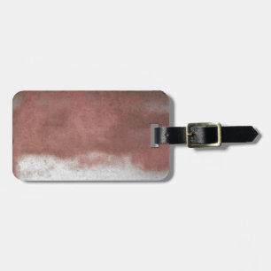 custom deluxe pink and white luggage tag