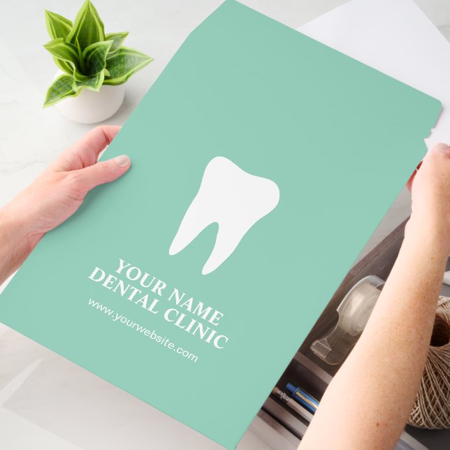 Custom dental clinic shipping envelope mailer (Desk)