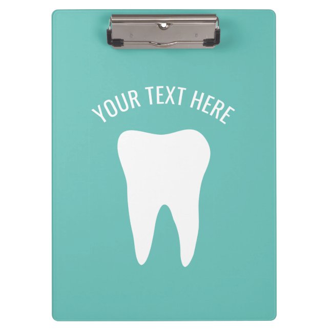 Custom dentist dental office destistry accessories clipboard (Front)