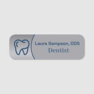 Custom Dentist Office Logo Branded Name Tag