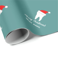 Custom dentistry Christmas wrapping paper