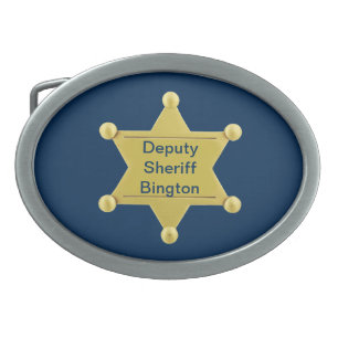 Custom Deputy Sheriff Belt Buckle