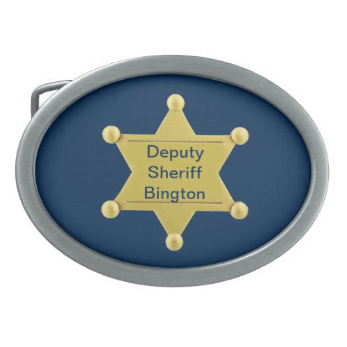 Custom Deputy Sheriff Belt Buckle