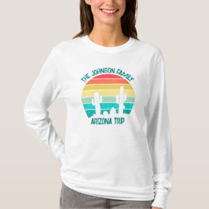 Custom Desert Cactus Sunset Women's Long Sleeve T-Shirt